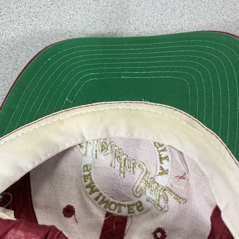 Vtg Retro FSU Hat Cap Spellout Florida State Seminoles Big Logo Noles Snapback - Picture 9 of 12
